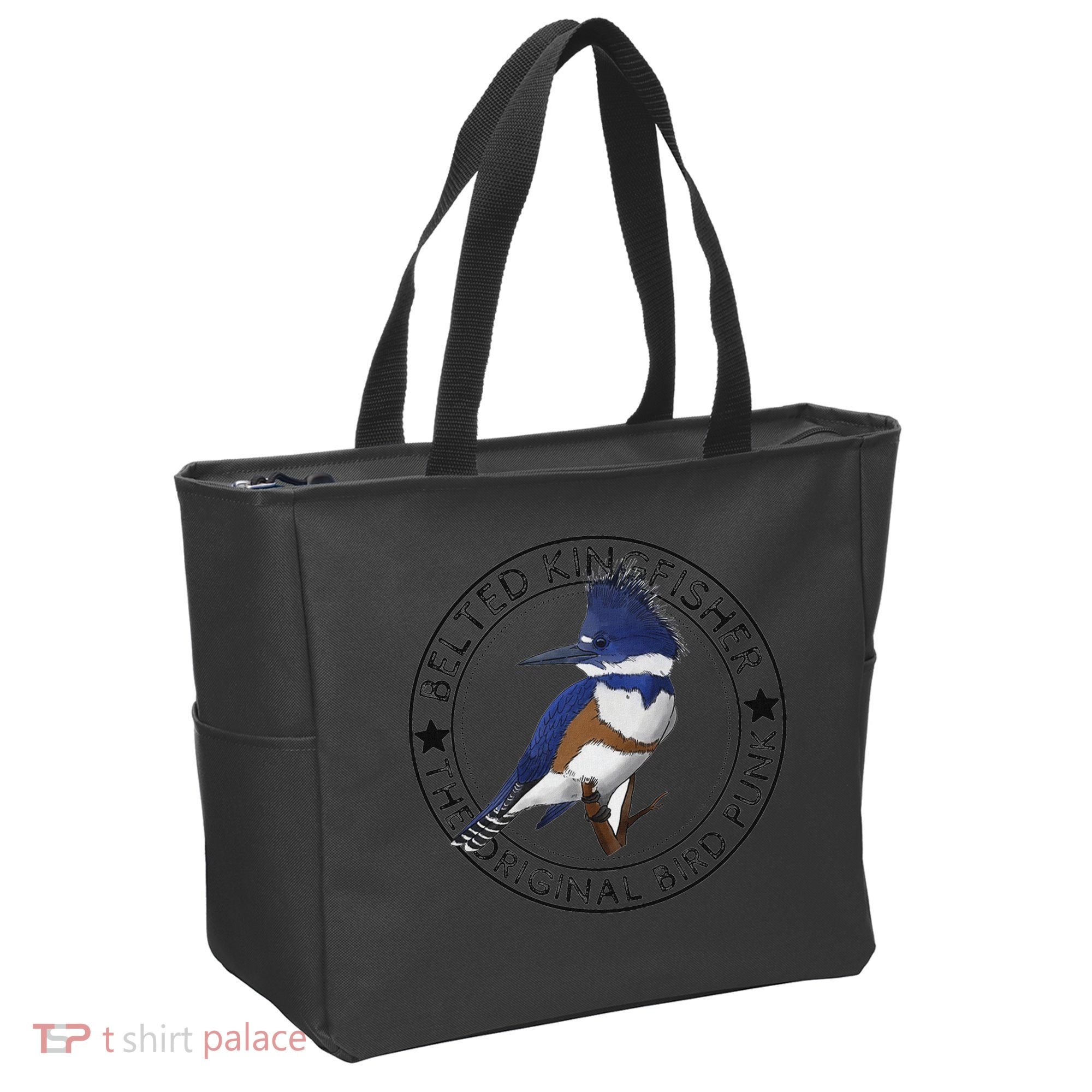 Belted Kingfisher The Original Bird Punk Tote Bag