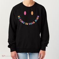 Be Kind To Your Kind Mental Health Matters Back & Front Women's Sweatshirt thumb 0