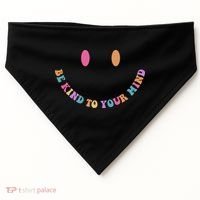 Be Kind To Your Kind Mental Health Matters Back & Front USA-Made Doggie Bandana thumb 0