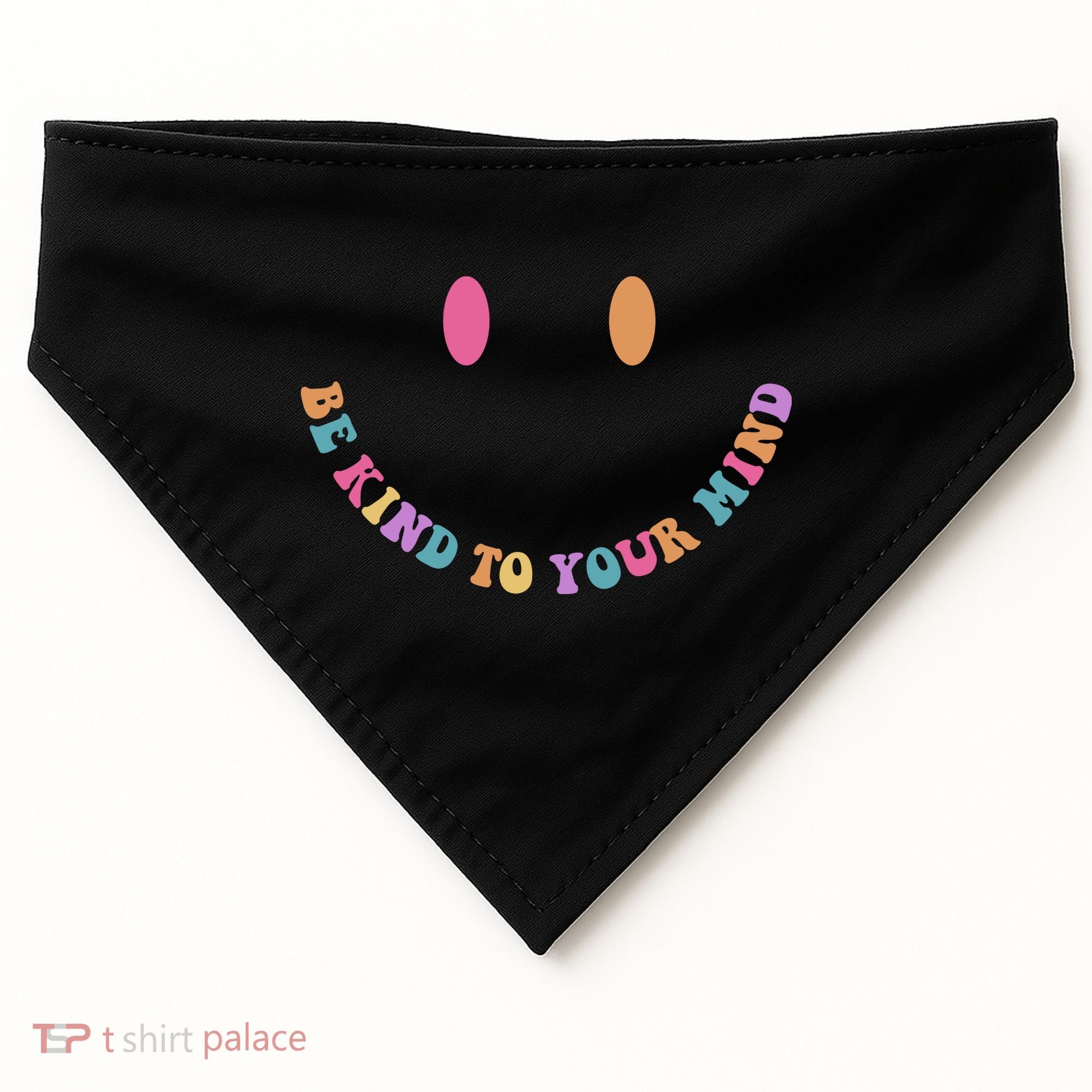 Be Kind To Your Kind Mental Health Matters Back & Front USA-Made Doggie Bandana