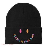 Be Kind To Your Kind Mental Health Matters Back & Front Beanie thumb 0
