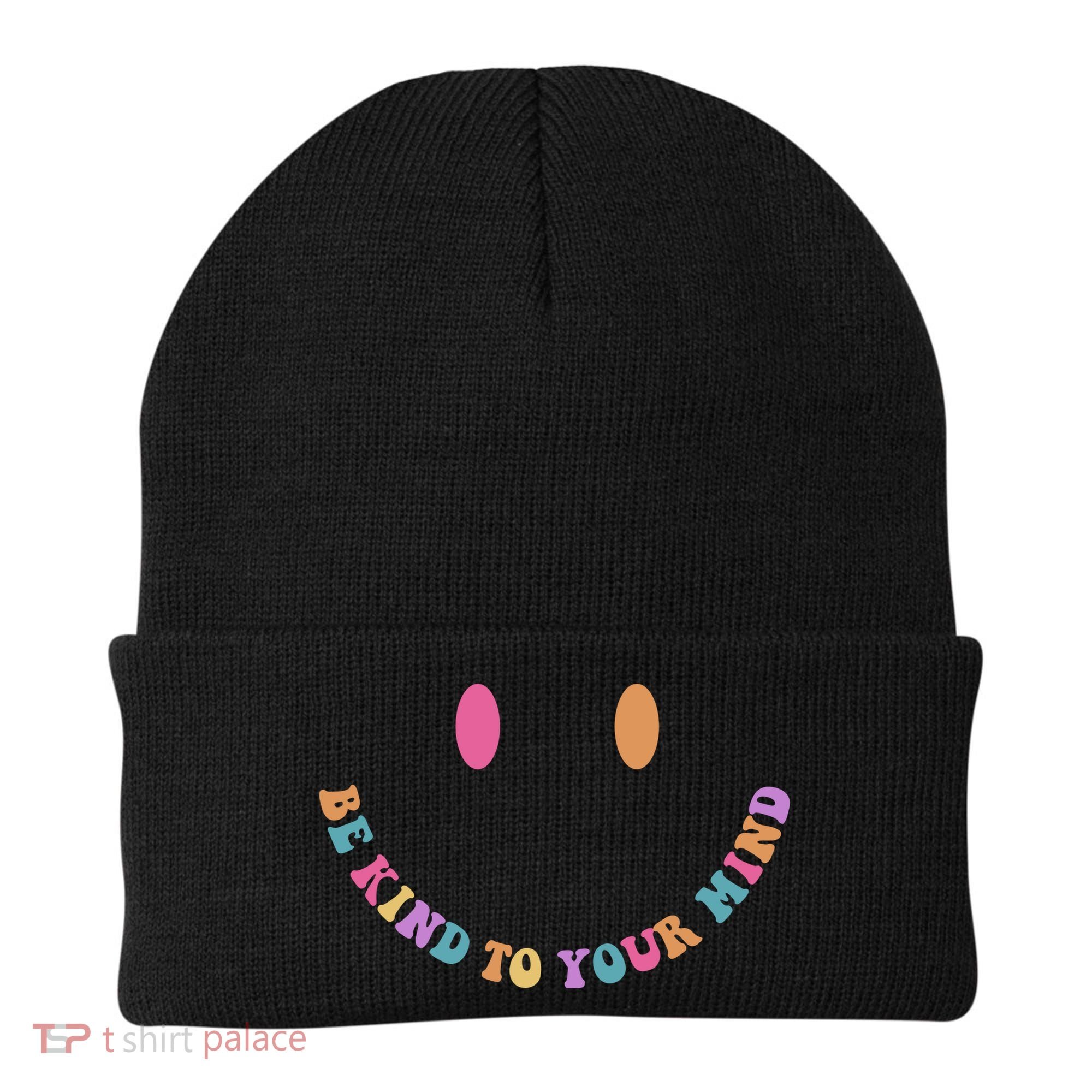 Be Kind To Your Kind Mental Health Matters Back & Front Beanie