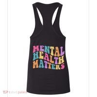Be Kind To Your Kind Mental Health Matters Back & Front Women's Tank Top thumb 4