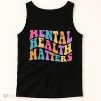 Be Kind To Your Kind Mental Health Matters Back & Front Tank Top thumb 5