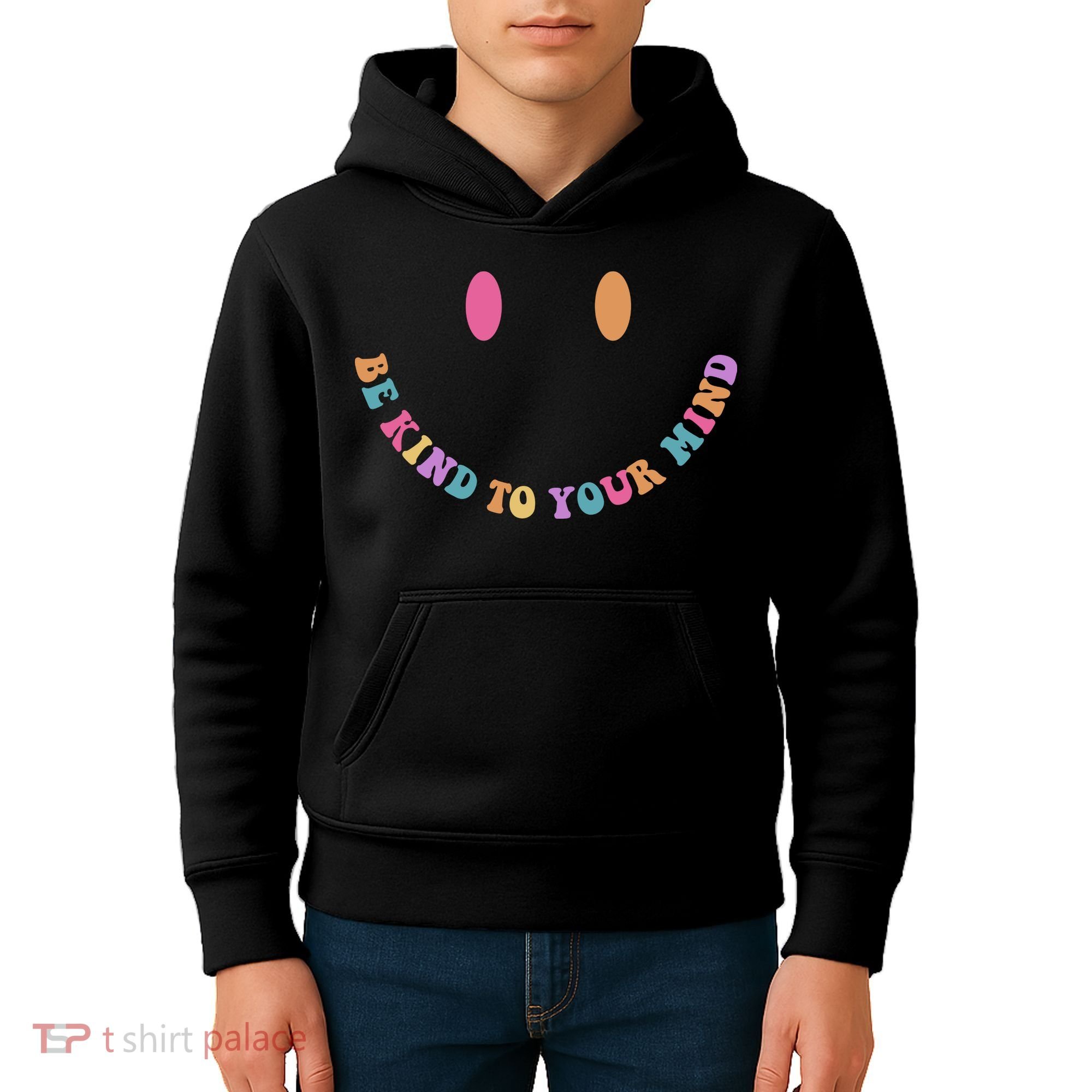 Be Kind To Your Kind Mental Health Matters Back & Front Kids Hoodie