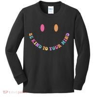 Be Kind To Your Kind Mental Health Matters Back & Front Kids Long Sleeve Shirt thumb 0