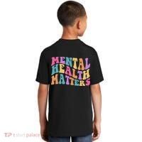 Be Kind To Your Kind Mental Health Matters Back & Front Kids T-Shirt thumb 1