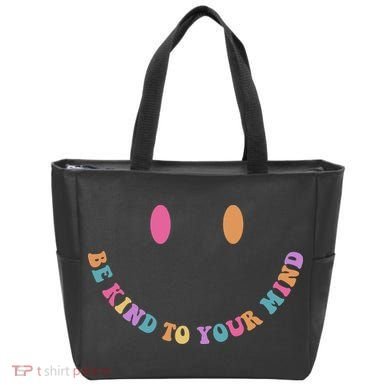 Be Kind To Your Kind Mental Health Matters Back & Front Tote Bag