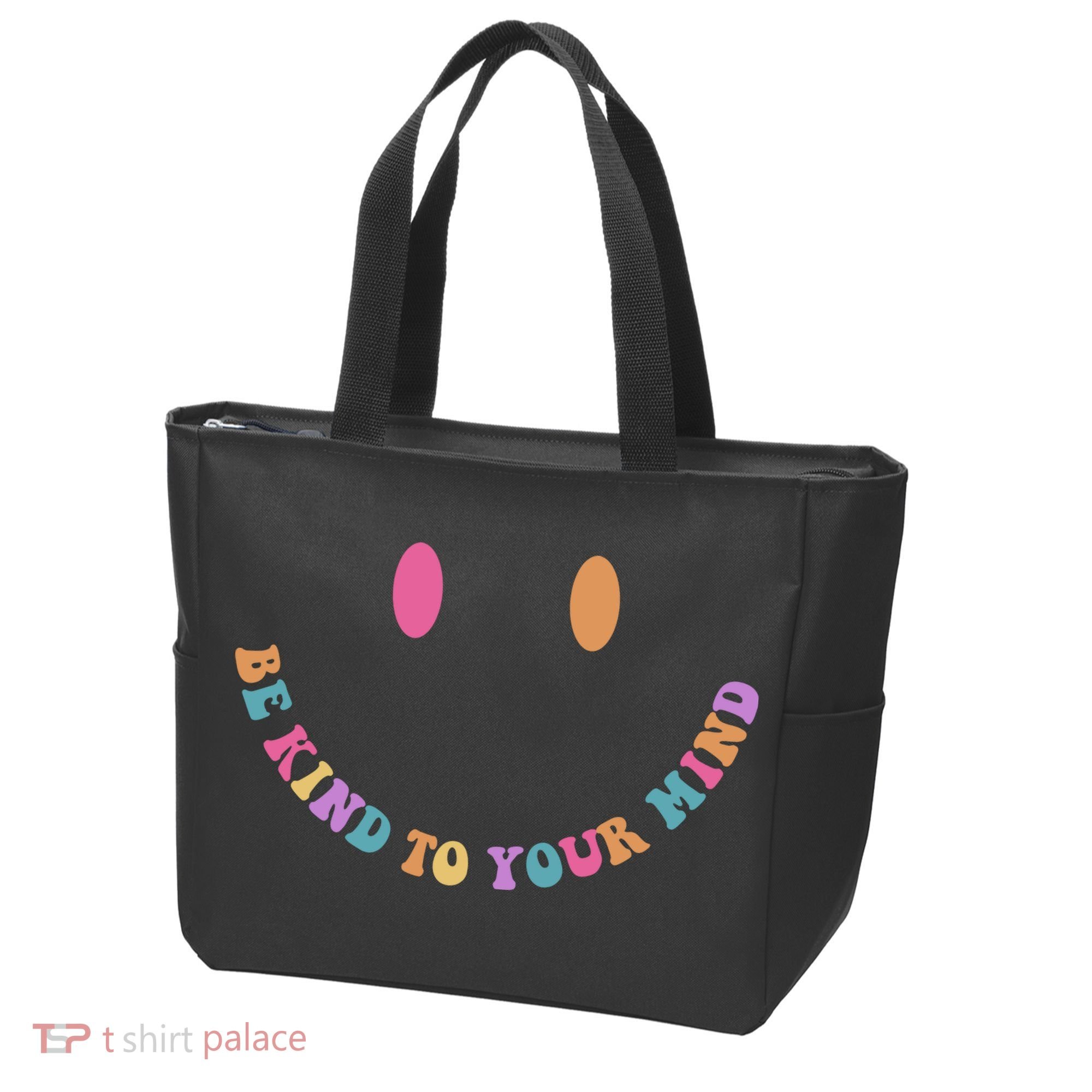 Be Kind To Your Kind Mental Health Matters Back & Front Tote Bag