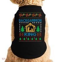 Backgammon King Ugly Christmas Doggie Tank thumb 0