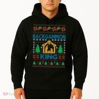Backgammon King Ugly Christmas Hoodie thumb 2