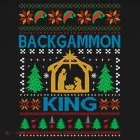 Backgammon King Ugly Christmas Bucket Hat thumb 4