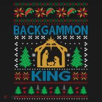 Backgammon King Ugly Christmas Pajama Set thumb 2