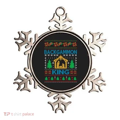 Backgammon King Ugly Christmas Ornament