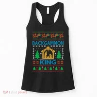 Backgammon King Ugly Christmas Women's Tank Top thumb 0