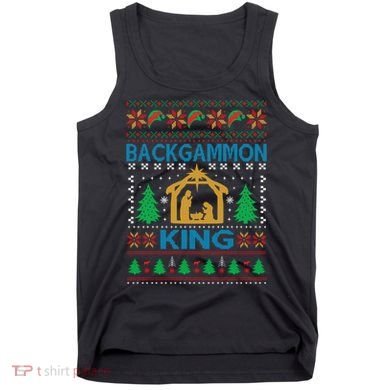 Backgammon King Ugly Christmas Tank Top