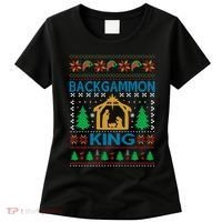 Backgammon King Ugly Christmas Women's T-Shirt thumb 0