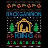 Backgammon King Ugly Christmas Women's T-Shirt thumb 6
