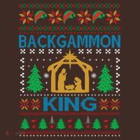 Backgammon King Ugly Christmas Baby Bodysuit thumb 2