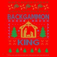 Backgammon King Ugly Christmas Santa Hat thumb 1