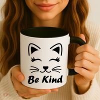 Be Kind Unity Day Anti Bullying Kitten Coffee Mug thumb 3