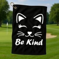 Be Kind Unity Day Anti Bullying Kitten Golf Towel thumb 1