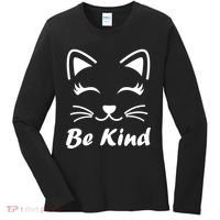 Be Kind Unity Day Anti Bullying Kitten Women's Long Sleeve Shirt thumb 0