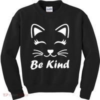 Be Kind Unity Day Anti Bullying Kitten Kids Sweatshirt thumb 0