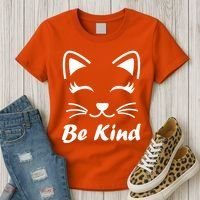 Be Kind Unity Day Anti Bullying Kitten Women's T-Shirt thumb 3