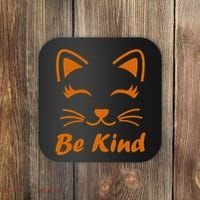 Be Kind Unity Day Orange Anti Bullying Kitten Coaster thumb 0