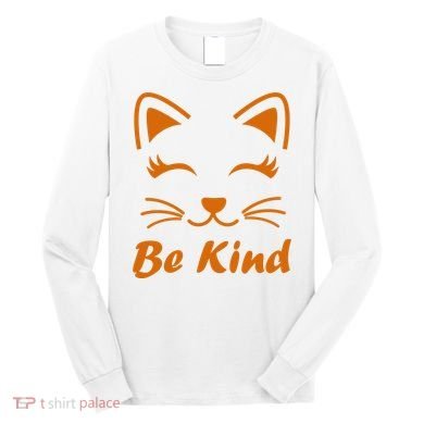 Be Kind Unity Day Orange Anti Bullying Kitten Long Sleeve Shirt