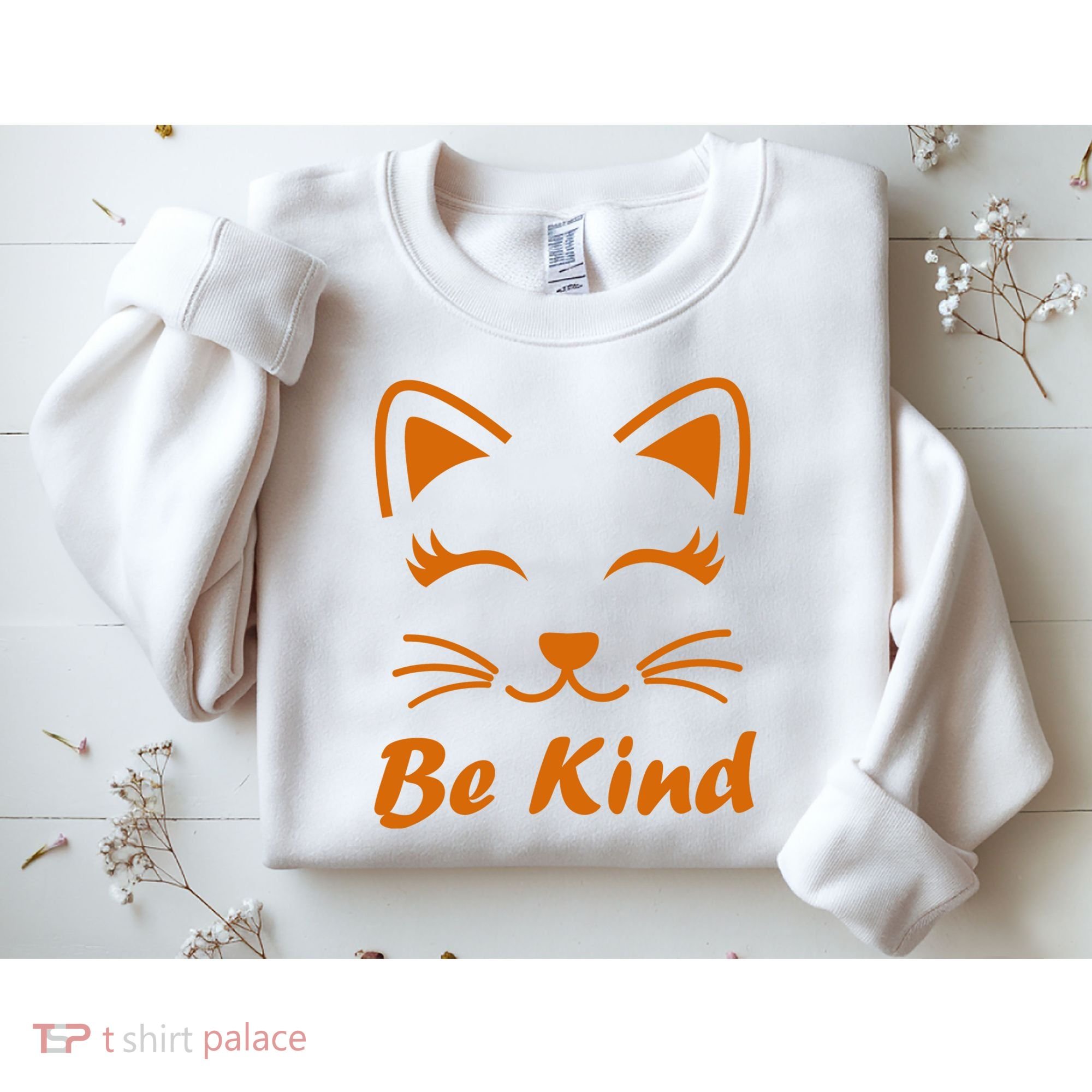 Be Kind Unity Day Orange Anti Bullying Kitten Sweatshirt