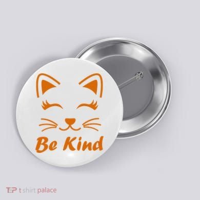 Be Kind Unity Day Orange Anti Bullying Kitten Button