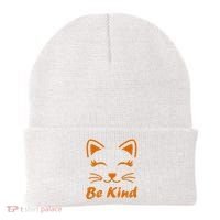 Be Kind Unity Day Orange Anti Bullying Kitten Beanie thumb 0