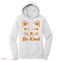 Be Kind Unity Day Orange Anti Bullying Kitten Women's Hoodie thumb 0