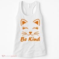 Be Kind Unity Day Orange Anti Bullying Kitten Women's Tank Top thumb 0