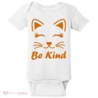 Be Kind Unity Day Orange Anti Bullying Kitten Baby Bodysuit thumb 0