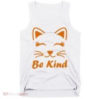 Be Kind Unity Day Orange Anti Bullying Kitten Tank Top thumb 0
