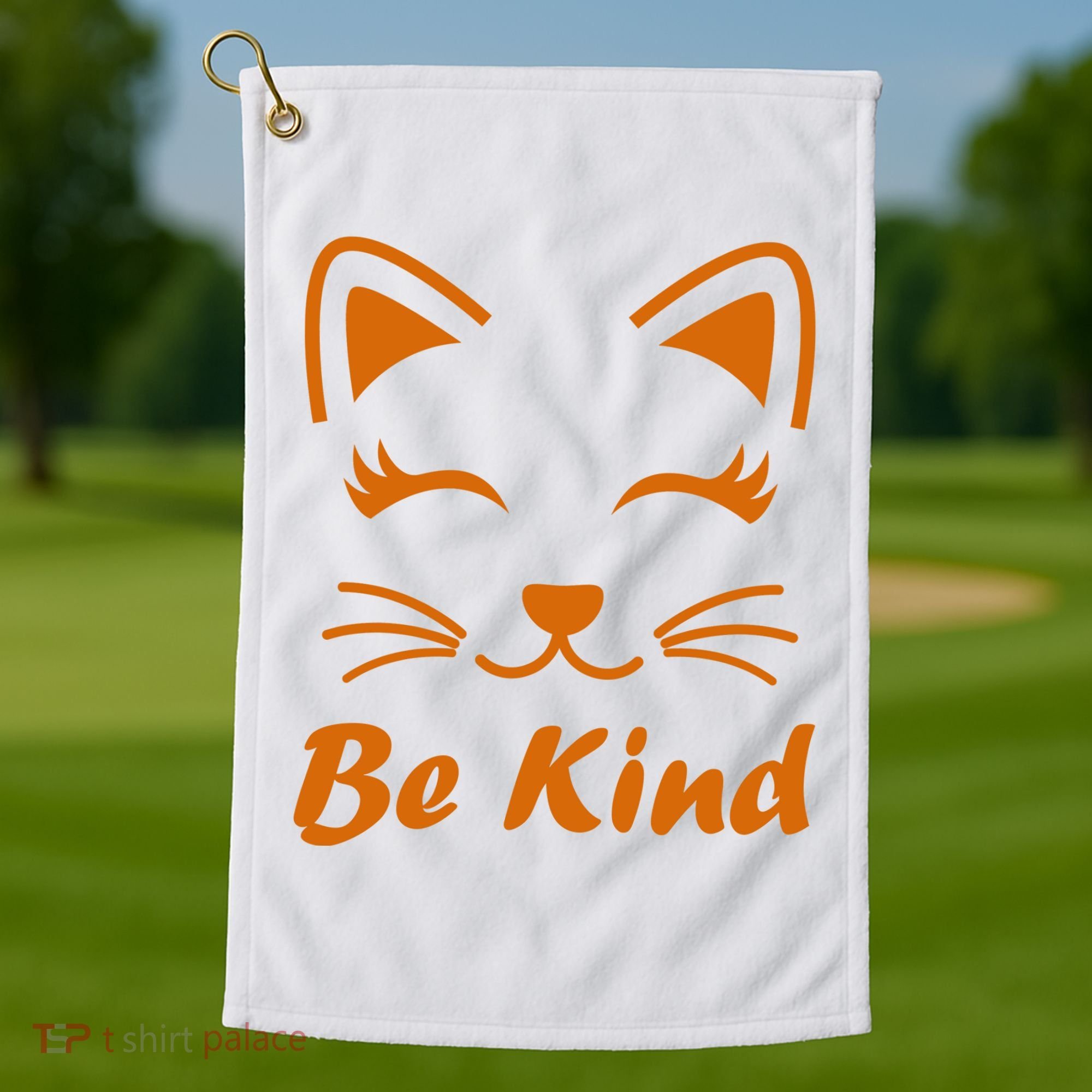 Be Kind Unity Day Orange Anti Bullying Kitten Golf Towel