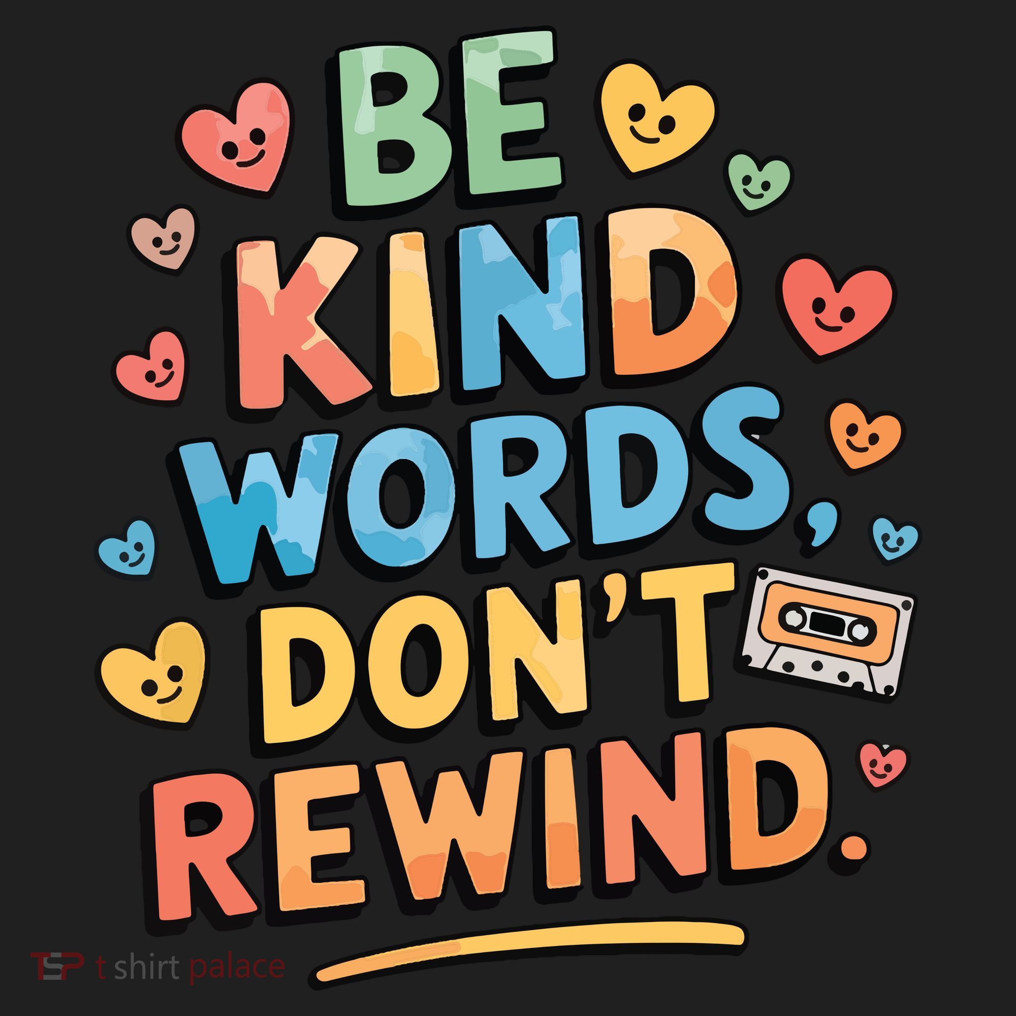 Be Kind Words DonT Rewind Funny Women's Sweatshirt
