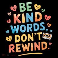 Be Kind Words DonT Rewind Funny Toddler Hoodie thumb 2