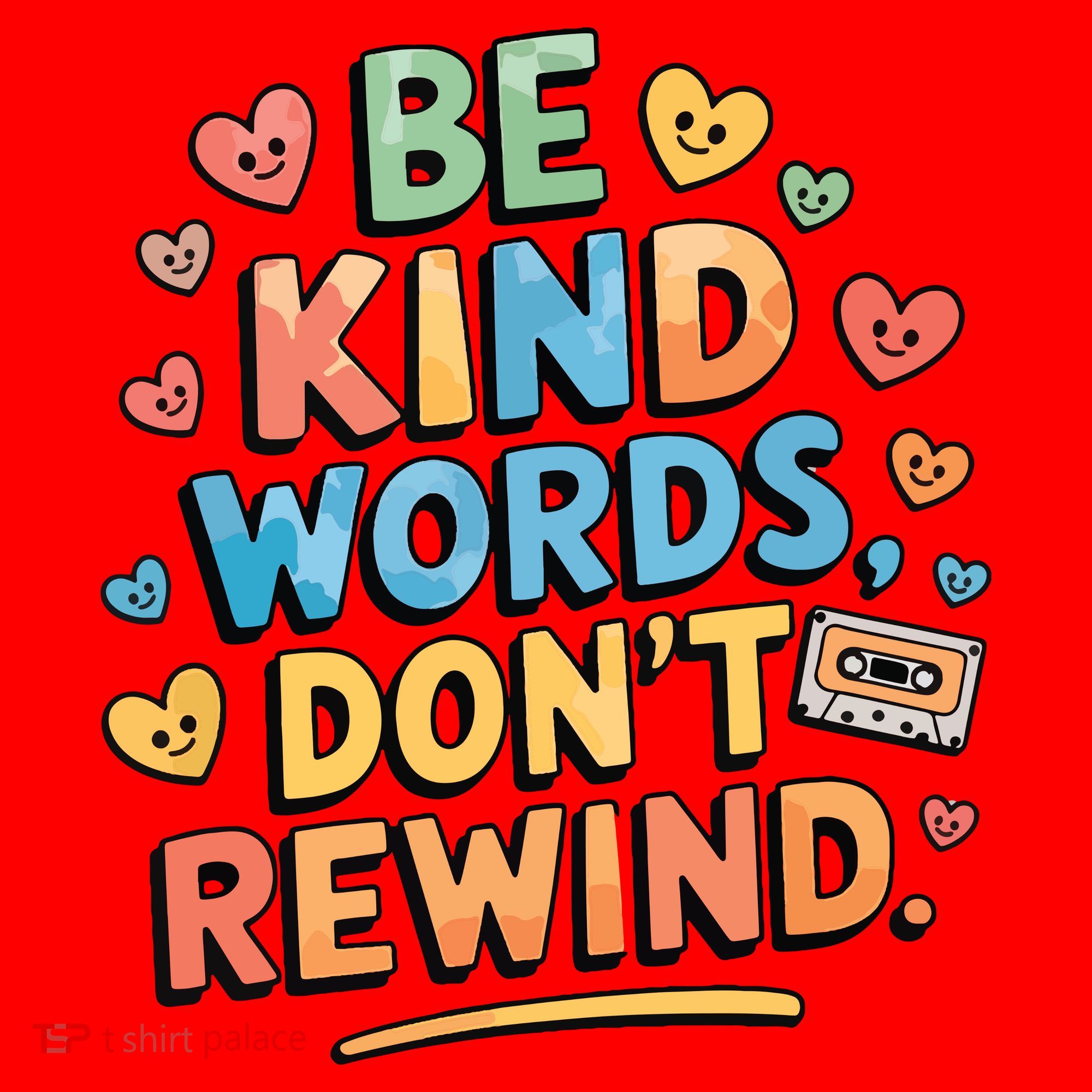 Be Kind Words DonT Rewind Funny Santa Hat
