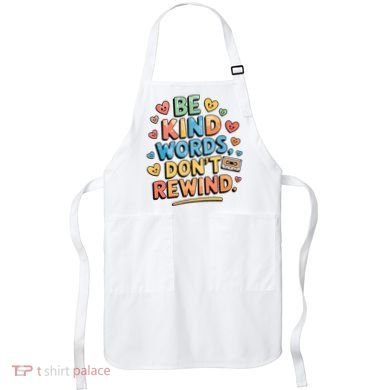 Be Kind Words DonT Rewind Funny Apron