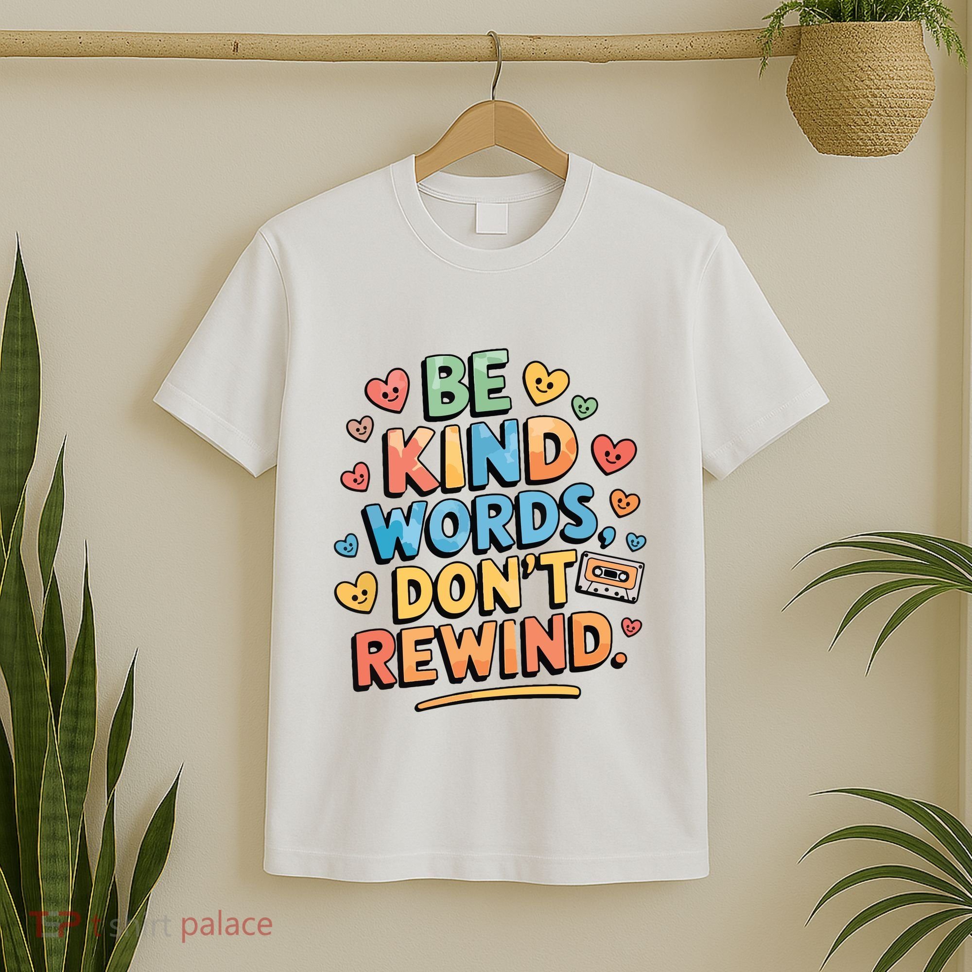 Be Kind Words DonT Rewind Funny T-Shirt