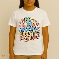 Be Kind Words DonT Rewind Funny T-Shirt thumb 4