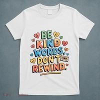 Be Kind Words DonT Rewind Funny T-Shirt thumb 5