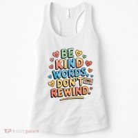 Be Kind Words DonT Rewind Funny Women's Tank Top thumb 0