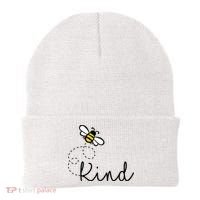 Be Kind Womens Shirt, Bumble Bee, Inspirational Teacher Love Beanie thumb 0