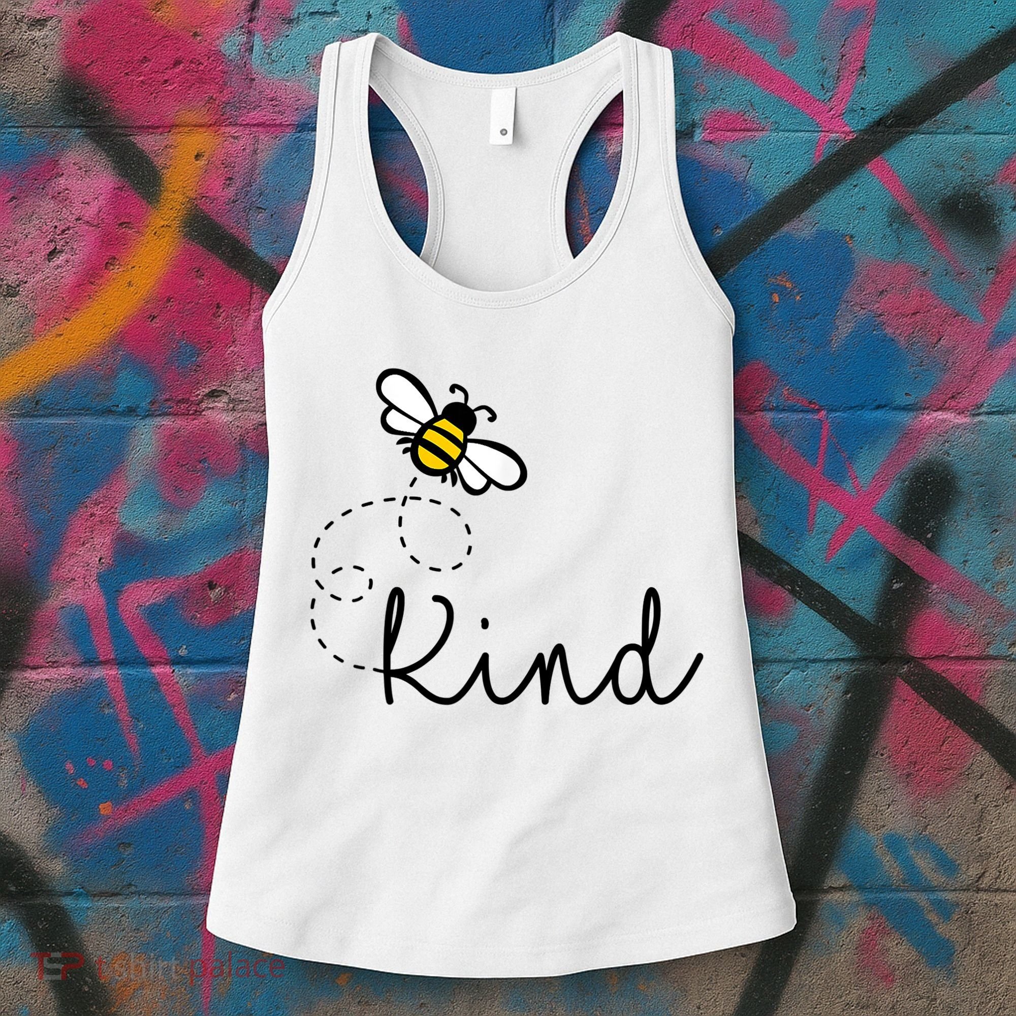 Be Kind Womens Shirt, Bumble Bee, Inspirational Teacher Love Women's Tank Top