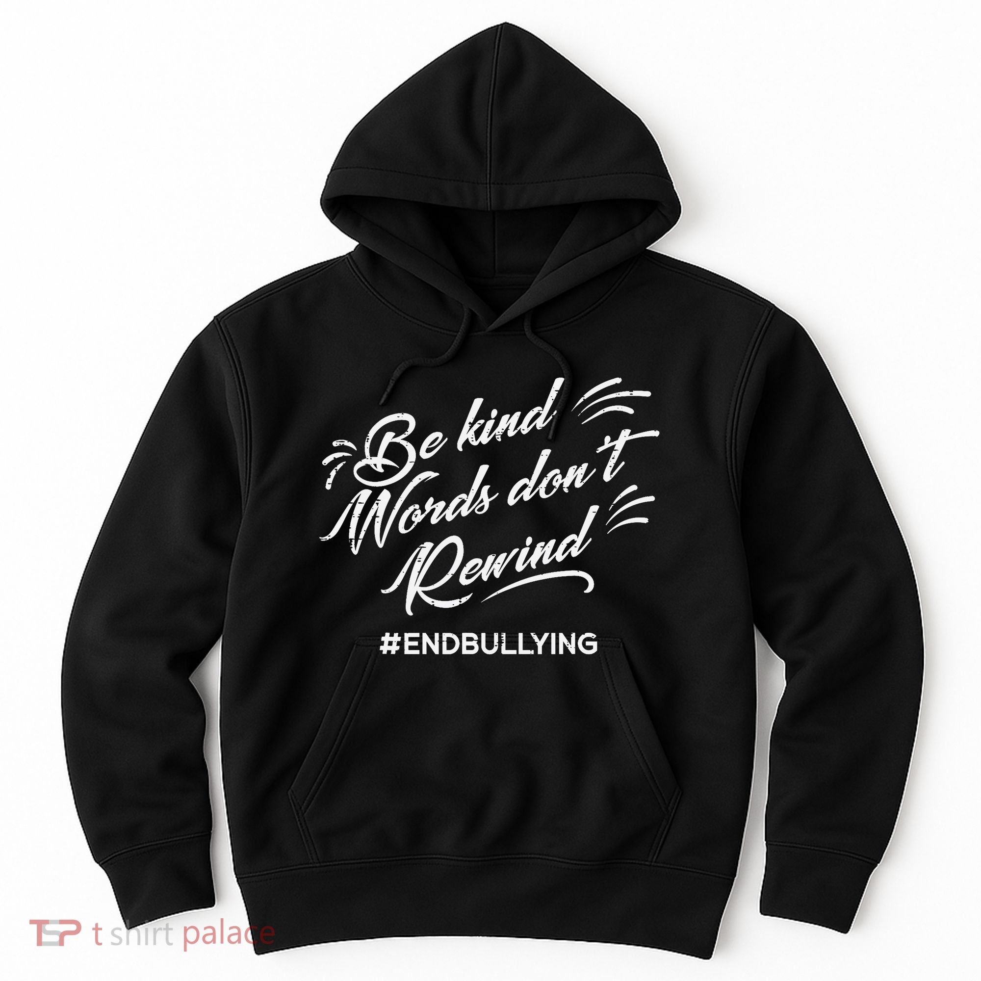 Be Kind Words Dont Rewind Orange Anti Bullying Unity Day Hoodie